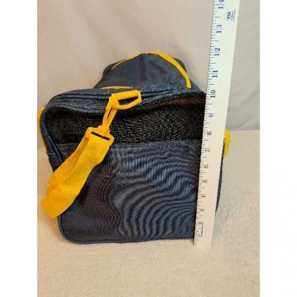 Speedo Duffle Bag Navy Yellow Gym Travel Sportswear Tote Small